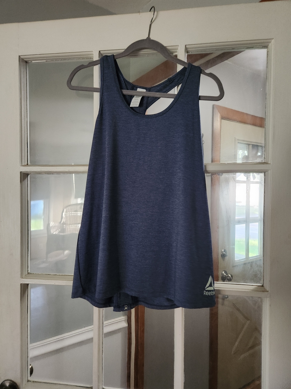 Reebok Women's Dark Blue Racerback Performance Tank